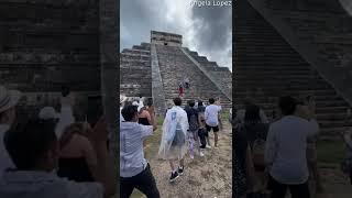 WATCH this tourist get mobbed after climbing ancient Mayan pyramid  #shorts  NY Post