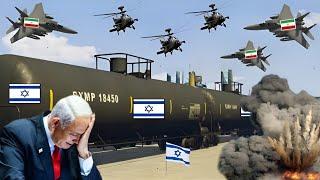 Israeli Army Covert Oil Supply Convoy Badly Destroyed By Iranian Fighter Jets & Helicopters GTA-5