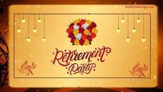 Retirement Invitation Video  Farewell Invitation Video  60th Year Retirement  Padavi Viramana