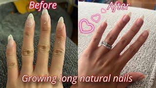 How I grew my natural nails long and strong