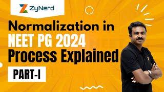 Normalization in NEET PG 2024 Process Explained Part - I