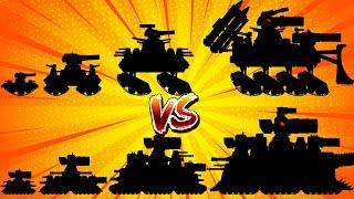 Entwicklung von Hybrid KV-44 vs. Karl-44  Cartoon über Panzer  Hihe Tank