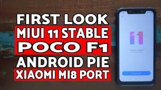 First Look Poco F1 MIUI 11 Stable  Xiaomi Mi 8 Port  MIUI 11 Stable Poco F1