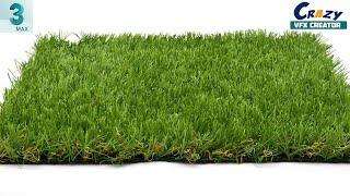 How To create A 3d Grass mat in 3ds max  3ds max fast grass tutorial  Grass in 3ds max