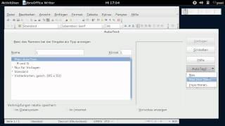 LibreOffice - Writer - AutoText benutzen