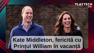 Kate Middleton fericită cu Prințul William în vacanță. Când au fost fotografiați ea era...