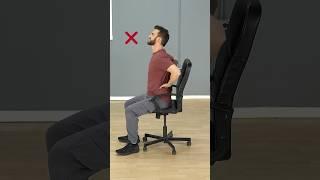 Proper Sitting Posture Spinal Alignment #posturematters #sedentarylifestyle #sitting #posture