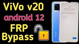 Vivo v20 Frp Bypass 2023  Vivo V20 Google Account Unlock  v20 Frp Unlock New Method 2023