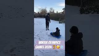 What Scandinavians do during winter time #denmark #family #snowslide