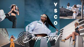 Deep Teal VSCO Filter tutorial  VSCO Full Pack Photo Editing 2021