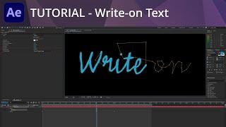 After Effects Tutorial - Write-on Text