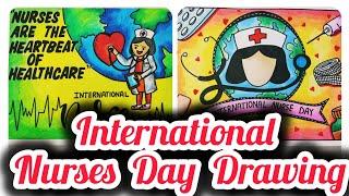 International Nurses Day Drawing  International Nurses Day Poster  Nurses Day Drawing