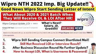 Wipro NTH 2021 Started Sending LOI Wipro Elite 2021 Result Update Whats Next After LOI OL & DOJ