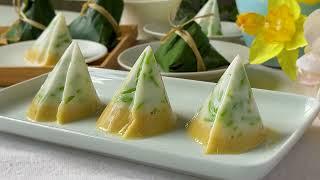 Cendol Jelly Dumplings Agar-agar Jelly Zongzi  Dragon Boat Festival Jelly Dumplings 珍多果冻粽子 端午节