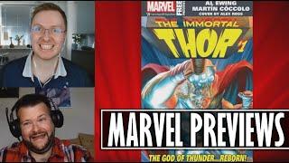 Der Marvel Previews Vorschau für August 2023 Immortal Thor & der Fall der X-Men feat. Kaine