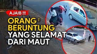 Ajaib Orang Orang Beruntung ini Selamat dari Kecelakaan Maut  Rekaman CCTV