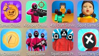 K-Games ChallengeK-Sniper Challenge456 Craft SurvivalSquid Game Survival MasterSquid Party Game