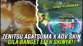 ZENITSU AGATSUMA SKIN   AOV X DEMON SLAYER WAVE 2  EFEK SKINYA BENER BENER GOKIL  BANGET