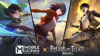 Mobile Legends × Attack on Titan - Levi Eren Mikasa