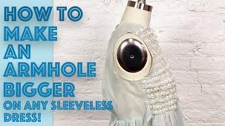 How To Make The Armholes Bigger Lower On A Sleeveless Dress The Easy Way  Sew Anastasia