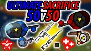 UPDATE 50v50 MODE - INSANE AWM-S + USAS-12 + LONE SURVIVR Combo  Surviv.io