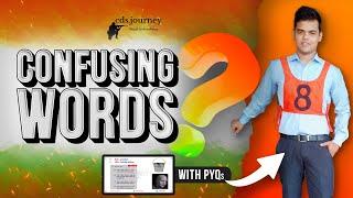 60 Confusing English Words for NDA 1 2024 and CDS 1 2024  Homonyms  Basic English for NDA.