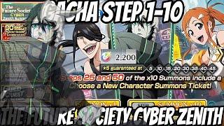 The Future Society Cyber  Zenith Summons  10 Steps and Spent 2200 Orbs  Bleach  Brave Souls