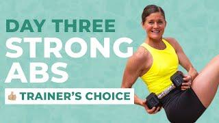 Ab Challenge Day 3 7-Minute Strong Abs with Weights My Favorite Ab Exercises