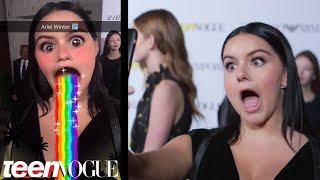 Celebs Try the New Snapchat Filters at Teen Vogues Young Hollywood Party