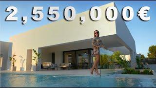 Touring a €2500000 LUXURY brand new villa in Costa Blanca Spain