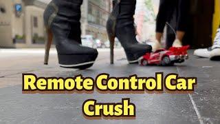 Crushing a remote control car