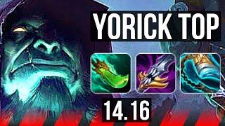 YORICK vs RUMBLE TOP  9311 600+ games Rank 15 Yorick  EUW Master  14.16