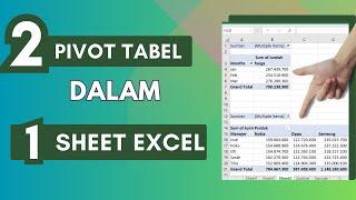 Cara 2 Pivot Tabel dalam 1 Sheet