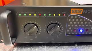 Power Amplifier EMB Pro PA4400 2200W test
