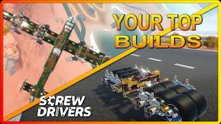 YOUR Best Builds Flying Fortress Sonic Boom Motorcycle and More in Screw Drivers Game EP015