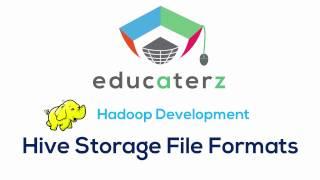 Hadoop Tutorial for Beginners - 32 Hive Storage File Formats Sequence RC ORC Avro Parquet