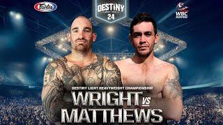 Jayden Wright Vs Adrian Matthew - Destiny MuayThai 24