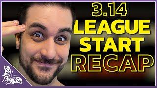 3.14 League Start Recap + Exsanguinate Build  Path of Exile