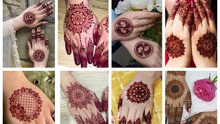 very simple dulhan ke liye gol tikki mehndi designs#2024 #fashion #mehndi #henna #bridal #viral