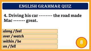 English Grammar Quiz - Can you get perfect Score? Part 5 Check Your Grammar