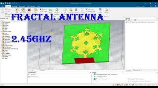 fractal antenna for 2 45ghz 2 58ghz freq wlan antenna design results in cst