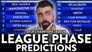 MY CHAMPIONS LEAGUE 2425 LEAGUE PHASE PREDICTIONS