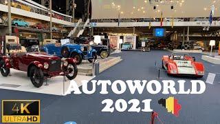   Walking Tour Car World Autoworld Museum - Brussels Belgium  2021 4K Ultra HD 60 fps