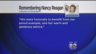 Tributes Eulogies Pour In For Former First Lady Nancy Reagan