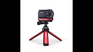 Sunnylife Mini Desktop Tripod Aluminum 13cm17cm RedTitanium  Bracket for GoPro 9 OM4 Camera