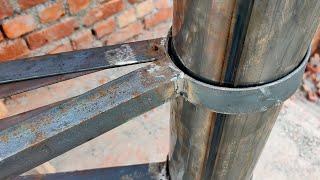 How to making A stairs  metal spiral staircase Very easy making fabrication works Ideas