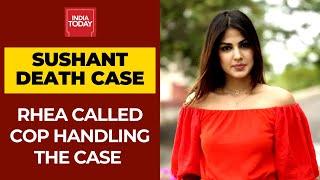 Rhea Chakraborty Called Bandra DCP Who Was Handling Sushant Death Probe Reveals Call Records