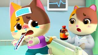 Time For a Shot  Doctor Cartoon  Kids Cartoon  Funny Stories for Kids  Mimi and Daddy