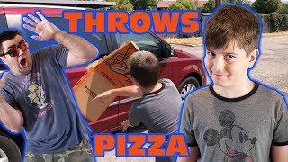 Kid Temper Tantrum Throws Pizza On Van Because He Wanted Mcdonalds   Original 