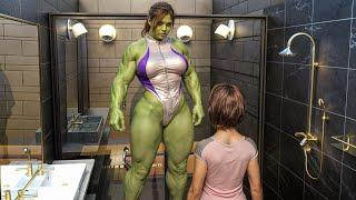 Gamma Glow She Hulks Bathroom Transformation 2